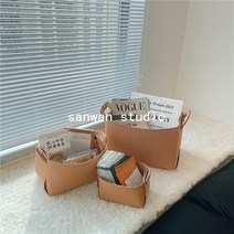 sanwan 정리 느꼈다 접이식 정리 수납 패브릭 바구니, 중간