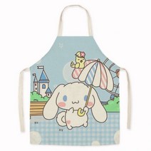 산리오 앞치마 마이멜로디 주방 헬로키티 캐릭터 쿠로미 279919 Kawaii Sanriod Apron Cinnamoroll 만화 귀여운 성인 방오 민소매 앞치마 작업복 요리 베, 10