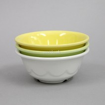 멜라민식기모음 17종택1 10개묶음 죽공기 탕기 밥그릇, 15140-KW-200518 연노랑