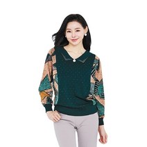 진주장식 카라 블라우스