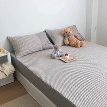 침대스커트 마력이 차다 로퍼 쿨링시트 곰돌이 세탁기 가능 에어컨 석빙 침대시트 타입 냉감 상등석 쓰리 2314768460, 카키 (침대시트 타입 )