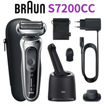 브라운 braun 전기면도기 시리즈7 세척충전 스테이션포함 S7200CC, S7200CC선물포장