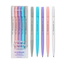 동아 밀키 스피디볼 0.5mm 5색 세트, 5개