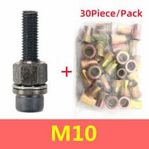 팝너트건 공구 리벳 너트 리벳 너트 및 공구 핸드 삽입 금속 번, 06 M10 tool 30PCS Nuts