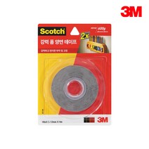 3M 스카치 폼 양면 테이프(12mm*4m) 2개, 단품