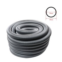 로봇청소기내부 50mm 진공 청소기 스레드 호스 빨대 공장 벨로우즈 진공 튜브 소프트 파이프 교체 부품 액세서리, 회색-1m(50mm)