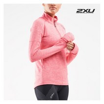 [2XU] 글로벌 여성 퍼수트 기모 하프집업 긴팔티_X0LL23152PNK