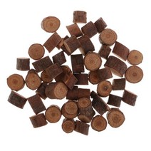 Royalways 공예품 홈 웨딩 장식용 통나무 50개 나무 디스크, 나무, 자연