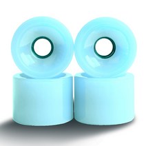 4 pcs 스케이트 보드 휠 롱 보드 휠 전문 교체 가능 다크 블루, 라이트 블루