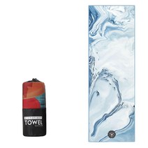 칼노 요가매트 땀 흡수 빠른 건조 및 미끄럼 방지 마이크로 화이버 요가 타월, 물의 시간