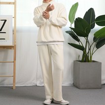 [오버나인] 남자 베어 곰 코듀로이 후끈 기모 반집업 세트