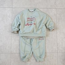 유아 아동 봄 파스텔 레터링 디디 상하세트 여아상하복 남아상하복 남매룩 형제룩