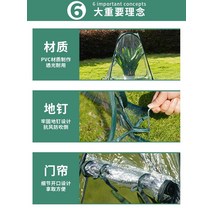 온실장 조립식 미니 비닐하우스 설치 시공 스마트팜 야외 단열 창고 온실 작은 꽃 방 홈 발코니 부동액 식물 겨울 즙이 많은, [10] 높아진 정사각형 150x150x150cm