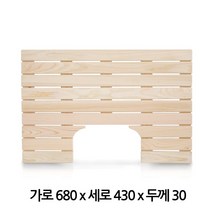 대한민국 제품 편백나무 원목 욕실 화장실 현관 발판 특대형평 외 5종, 소형홈 (650x430x35mm), 1개