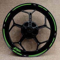 가와사키 오토바이 17 인치 휠 허브 데칼 장식 로고 닌자 125 250 300 400 650 zx-6r 10r 14r 림 반사 스티커, 13-닌자