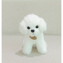 네이처타임즈 러블리 뽀글 강아지 인형, 화이트, 25cm