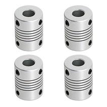 Aopin 유연한 빔 커플링 3mm ~ 3mm 유연한 커플러 샤프트 3D 프린터용 길이 25mm / 1인치 모터 커플러 커넥터 모델 샤프트 CNC 기계 모터 가이드 DI, 8mm to 8mm