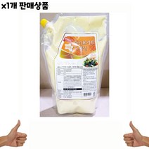 식자재 도매) 파인요거트드레싱(평강 2Kg) 1개 쇼핑몰 납품 업소용 가게용 요리 마트 소스, 1, 본상품선택