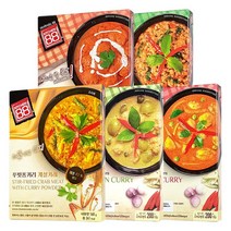 홈쿡 태국카레 5종세트, 5개입, 200ml