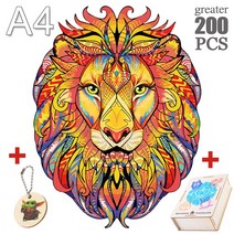 아름다운 키티 늑대 바다 거북이 퍼즐 게임 다채로운 나무 성인 및 어린이용 절묘한 동물, 10 SZ-47-A4