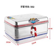 오토바이 탑박스 알루미늄 배달통 가방 배달가방꼬리 상자 스테인레스 스틸 철 사각 꼬리, 미디엄 502 러스트 스퀘어, 미디엄 502 러스트 스퀘어