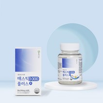 휴나인 그리스산 100% 매스틱 검 1000 플러스 [하루 섭취량 100% 충족], 60정, 1개