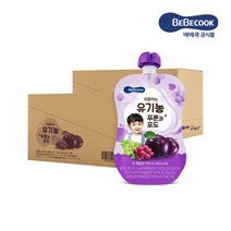 [베베쿡] 처음먹는 유기농 푸룬과 포도 2박스(100ml X 20팩), 상세 설명 참조