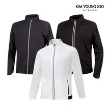 [김영주스포츠] 스판 바람막이 점퍼 골프웨어(그레이), 그레이 100