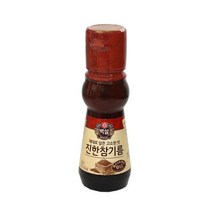 CJ백설 진한참기름80ml 백설 참기름 들기름 기름 식용유백설 참기름 들기름 기름 식용유, 80ml, 1개