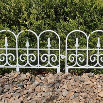 실외용 고딕 울타리(011) CN 화단 정원 텃밭 펜스, 블랙