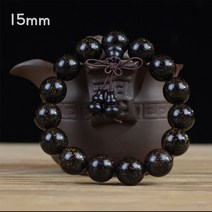 차량용 무사고 불교 불자 천연 만금성 자단 흑단 단주 염주 합장주, 15mm