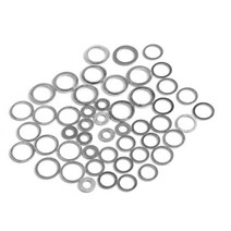 고무오링 패킹 실리콘 오링 고무링 20pcs M6-M26 알루미늄 와셔 가스 켓 플랫 금속 플러그 오일 씰링 링 패, 26 20x24x1.5mm