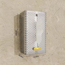 냅킨케이스 벽걸이형 휴지걸이 화장지 물티슈 선반 수납통, 그레이