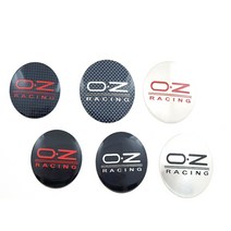 oz 휠캡 오즈휠 스티커 커버 레이싱 허브캡 45 56 60mm, (08)56mm 실버레드