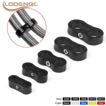 호스 AN4 AN6 AN8 AN10 AN12 브레이드 고무 라인 클램프 알루미늄 알루마이트 분리기 분배기 검정색 파란색, [01] AN4 black, 01 AN4 black