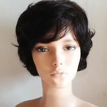 기획 전체 수제 인모 통가발 가발 항암 모드홀릭, b타입(파마한것)어두운갈색, 1개