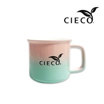 CIECO 씨에코 그라데이션 머그컵 355ml 3종 택1 커피잔 예쁜머그컵 홈카페 답례품, 씨에코 그라데이션 머그-핑크/민트(믹스)