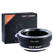 [정규 대리점]K&F 캐논 EOS EF(EF-S) 렌즈-SONY NEX E마운트 어댑터 렌즈 크로스 첨부 ef-nex (KFNEX)