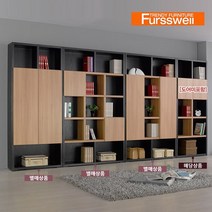 퍼스웰 엔틱하우스 3R 5단책장.도어미포함YB_056, 블랙아카시아