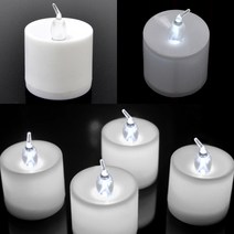 레터링 티라이트초 LED 말린부케, LED티라이트초(대형)화이트