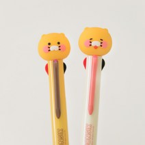 [찬지림몰] 카카오프렌즈 춘식이 피규어 멀티 4색 볼펜 스탠다드 + 스마일, 2. 스탠다드 x 2개