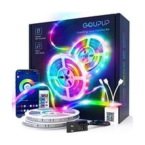 GUPUP 100 FT LED 스트립 조명 블루투스 for Bedroom 색상 체인지 Light Music Sync Phone 컨트롤러 and IR Remote(APP+Remote, 100FT