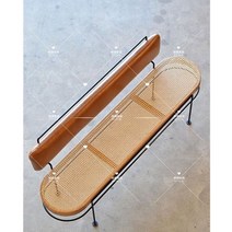 식탁 벤치 의자 거실 감성 인테리어 원목 모던 북유럽 카페 가구 디자인, 등받이 150*52