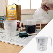 록클러 계량컵 3개입 500ml 25240 페인트도료컵 믹싱컵 자동차도색 스테인 에폭시 바니시 소분 희석