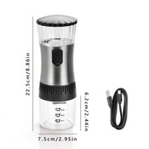 도토리 분쇄기 쌀 제분기 곡물 커피 USB 그라인더 그라인더 스테인레스 후추 견과류 콩, 02