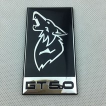 차량용스티커 메탈스티커 로고 엠블럼 스티커 자동차 전면 그릴 장식 사이드 매트 포드 머스탱 GT 5.0 코요테 외관 스타일링 수정, [02] 3, [02] on Grill