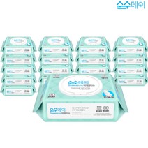 순수데이 비데티슈 80매 10팩 비데물티슈 대용량 저자극 캡형 잘녹는 어린이 부드러운, 20팩