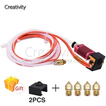 호환용 Creality Ender-3/5 pro CR10 10S 보우 덴 압출기 12/24V 3D 프린터 부품 용 J-헤드 핫 엔드 키트, 한개옵션1, 01 12V For CR10