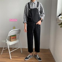 여름 남성 멜빵 바지 점프수트 남자 맬빵 배기핏 베기핏 일자 라인 데일리 Esyuse 증정