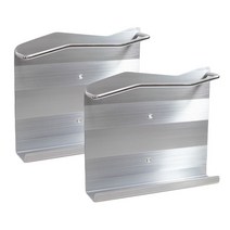 리폼플러스 알루미늄 책꽂이 2개 욕실 수납선반, 잡지꽂이 2개